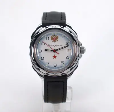 VOSTOK KOMANDIRSKIE 2414 211323 RUSSIAN Mechanical Military Watch • $62.90