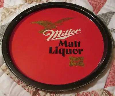 Vintage Old Miller Malt Liquor Beer Tray More Beer Trays Listed Here Look And C • $10