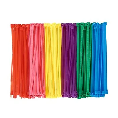 600Pack 8 Inch Multi Colors Heavy Duty Cable Zip Ties For Indoor And Outdoor Use • $16.65