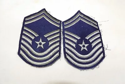 2 Vintage US Air Force Senior Master Sergeant Rank Patch Insignia USAF 6 1/2  • $11.50