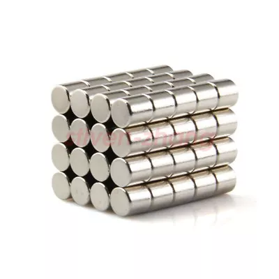 100pcs 5 X 5mm Neodymium Disc Super Strong Rare Earth N50 Small Fridge Magnets • $6.45