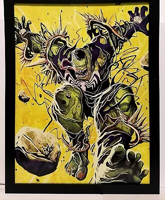 Hulk Venom-ized By Mike Del Mundo 9x12 FRAMED Art Print Marvel Comics Poster • $34.95