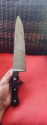 $24.99 • Buy Vintage DEXTER Full Forged Carbon Steel 11   Chef Knife In Rough Condition 