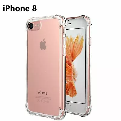 $7.99 • Buy For IPhone 15 14 13 12 11 Pro Max Plus XR XS Clear Case Corner Bumper TPU Cover