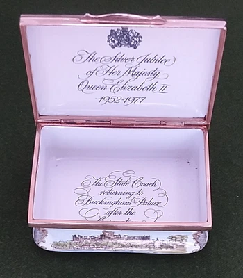£25 • Buy Halcyon Days Enamel Box 1977 Silver Jubilee Limited Edition 526/1000