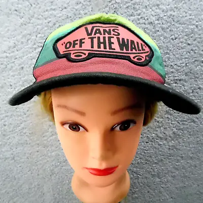 VANS OFF  THE WALL Adult Cap Hat Embroidered Foam Mesh Back Snap Back Adjustable • $12.95