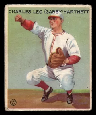 1933 Goudey Baseball #202 Gabby Hartnett GD • $215