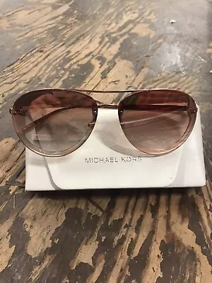 Michael Kors Women's Chelsea MK5004 Rose Gold Aviator Sunglasses 59mm • $34