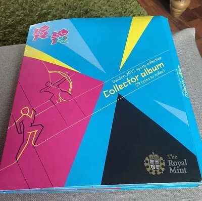 London 2012 Olympic Sports Collection Full Collector Album 50p Coins V Rare Set • £177.50