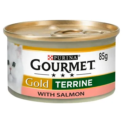 £7.83 • Buy Gourmet Gold Salmon Terrine Wet Cat Food Tins - 12 X 85g