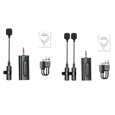 Anti Howling 2 4G Wireless Microphone Headset For Speaker Voice Teaching Yoga • £16.03