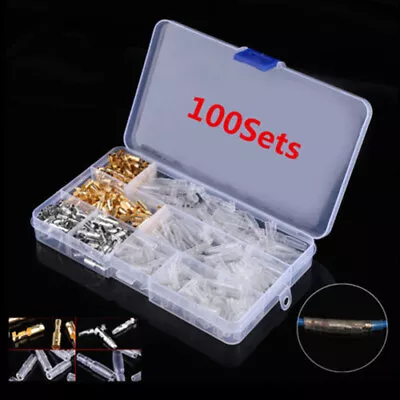 $17.90 • Buy Autos/Motorcycle Brass Bullet Connectors M&F Wire Terminal Set 400* 3.9mm Parts