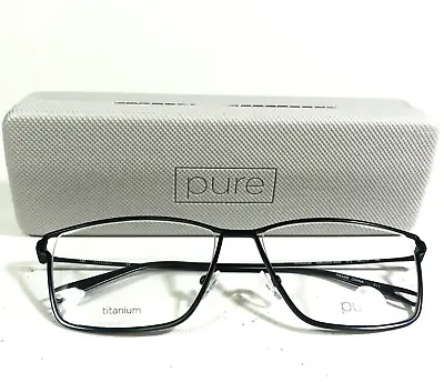 Marchon Airlock 4000 412 Eyeglasses Frames Blue Square Titanium 58-17-140 • $49.99