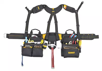 DEWALT 20-Pocket Pro Framer's Combo Apron Tool Belt And Yoke-style Suspenders • $142.59