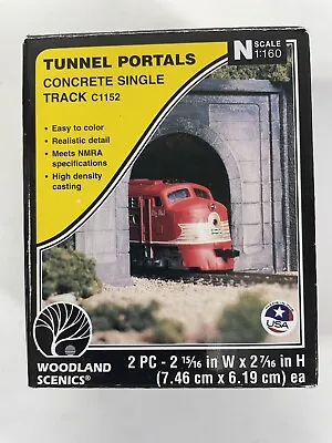 Woodland Scenics Single Track Concrete Tunnel Portal N Scale C1152 • $14.99