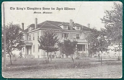 King's Daughters Home For Aged Women Mexico Missouri 1911 Litho Postcard RARE • $14.99