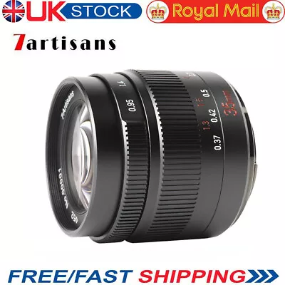 7artisans 35mm F0.95 Large Aperture Lens For Sony E Canon EOS Nikon Fuji X M4/3 • £139