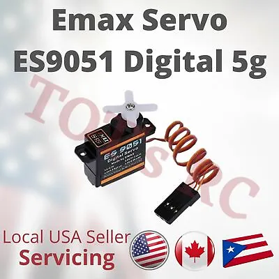 EMax ES 9051 4.3g (5g) Mini Servo Micro Servo Digital Servo For RC Airplane Heli • $6.14