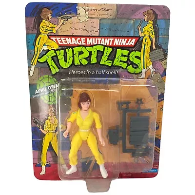 Vintage Teenage Mutant Ninja Turtles April O'Neil Figure 10 Back Unpunched Seale • $74.97