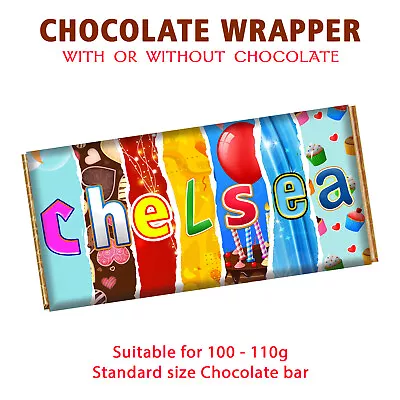 Chelsea Chocolate Bar Wrapper Football Club Team Novelty Gift Present • £4.99