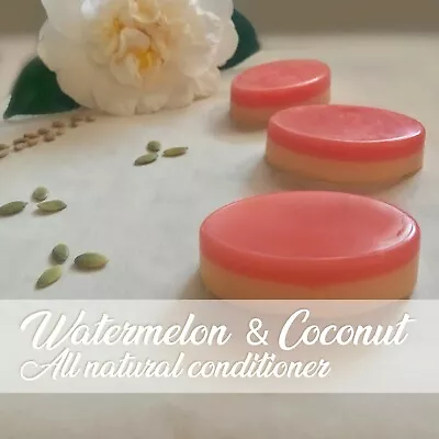 CONDITIONER_Natural_Nutrient Rich_Watermelon & Coconut Shea & Jojoba_Solid Bar • $9.59