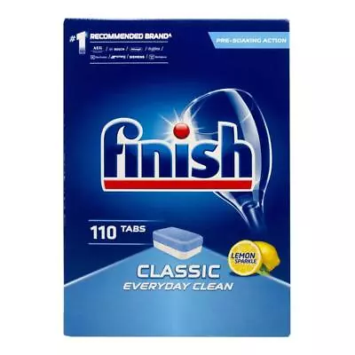 Finish Dishwashing Tablets Classic Lemon Sparkle PK110 • $29.58
