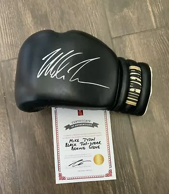 Vintage Mike Tyson Autograph Signed Tuf-wear Boxing Glove 💯 Genuine  • £80