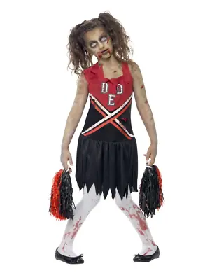 Zombie Cheerleader Child Girl's Costume • £12.49