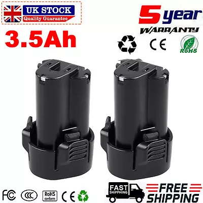 2Pack 3.5Ah For Makita 10.8V Lithium-ion Battery BL1013 BL1014 194550-6 194551-4 • £18.59