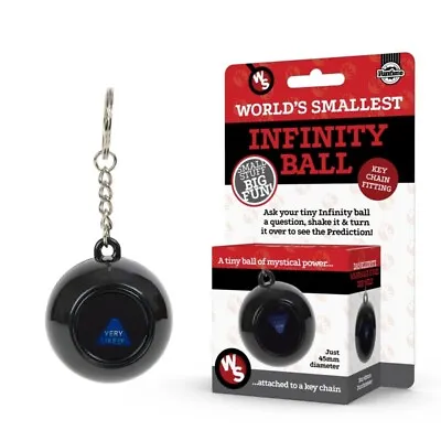 World's Smallest Magic Mystic 8 Ball Keyring Charm Decision Ball Fortune Teller • £6.99