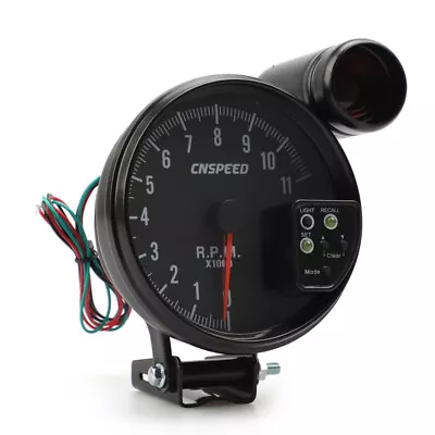 7 Color 11K RPM Tachometer Led Gauge+Shift Ligh TJdm Sport Black Of 5Inch /120mm • $47.84