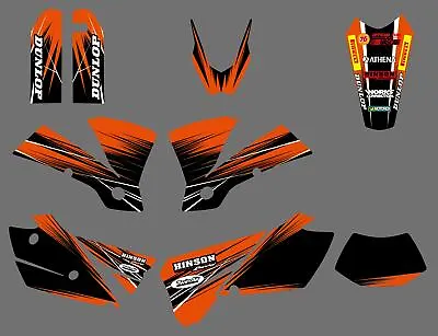 Graphics Kit Decals Stickers Deco For KTM 125 200 250 300 400 450 525 EXC 2004 • $42.99