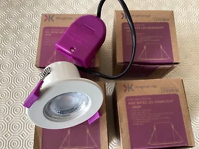 LED DOWNLIGHT MAINS 5WATT FIRE-RATED LED 240V 3000k WHITE  • £22