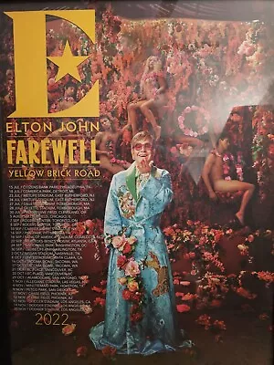 Elton John Tour Poster 2022 Farewell Yellow Brick Road • $70