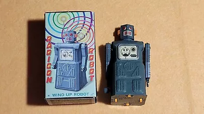 Vintage 1997 Masudaya Japan RADICON ROBOT Gang Of Five Wind Up Toy Original Box • $19.99