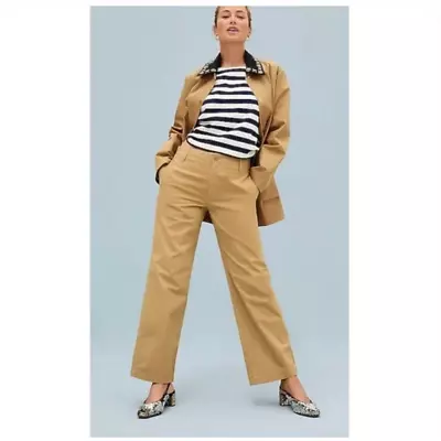 NWT J. Crew Sailor Chino Heritage Pant 30 Honey Brown J.Crew Wide Leg BP499 • $45.50