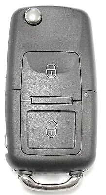 RFC 2 Button Flip Key Case For VW Volkswagen Golf MK4 Bora T5 Remote Fob HU66 • $12.62