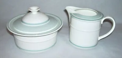 VILLEROY & BOCH ~ Quality Porcelain CREAMER & LIDDED SUGAR BOWL (Rondo)~ Germany • $29