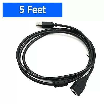 High-Speed USB Extension Cable USB 2.0 Adapter Extender Cord Male/Female 5FT • $5.99