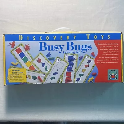 Vtg Discovery Toys Busy Bugs Learning Set ~  Complete W/ Box & Manual • $18