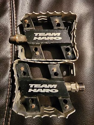 Haro Team Cage 9/16  Bmx Pedals Gt Schwinn Elf Auburn Bear Trap Fusion • $150