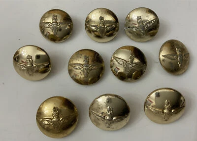 £10 • Buy Vtg 10 RAF Royal Air Force Parachute Regiment Gold 20mm Uniform Military Buttons