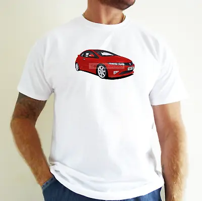 Civic Type R (fn2) Car Art T-shirt. Personalise It! • £14.99