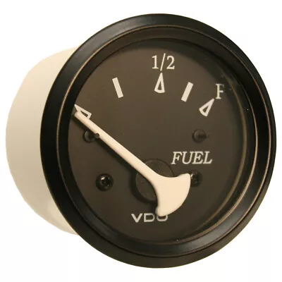 Vdo 18148018 Allentare Black Fuel Level Gauge - Use W/marine 240-33 Ohm Fuel • $34.12