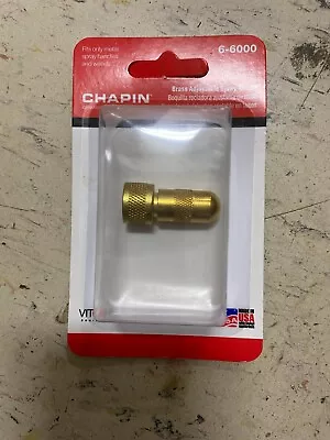 CHAPIN 6-6000 Brass Adjustable SPRAY NOZZLE For Sprayers Cone Fine Course Garden • $7.19