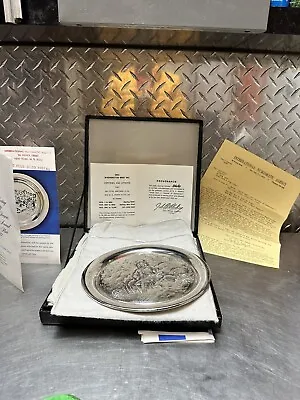 1972 N.C. Wyeth Collector's Plate Edition Sterling Silver With Box • $269