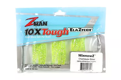 Zman Soft Lure MinnowZ 3 Inch 6/Pack Chart Silver (7456) • $20.90