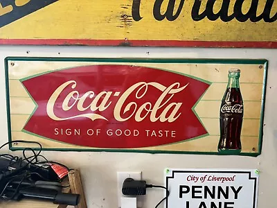 Early Coca Coka Sign 1940s 1950s Original Vintage Sign • $270
