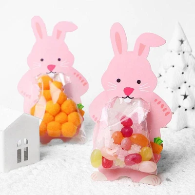 10/50X Animal Cellophane Birthday Party Candy Sweet Cookie Xmas Gift Bags Sell • £4.31