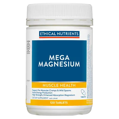 Ethical Nutrients Mega Magnesium 120 Tablets High Strength MetaMag® Vegan • $39.50